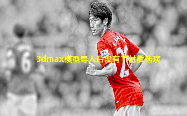 3dmax模型导入后没有了材质选项