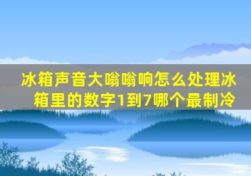 冰箱声音大嗡嗡响怎么处理冰箱里的数字1到7哪个最制冷