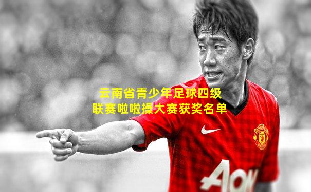云南省青少年足球四级联赛啦啦操大赛获奖名单