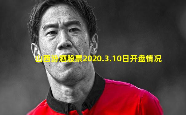 山西汾酒股票2020.3.10日开盘情况