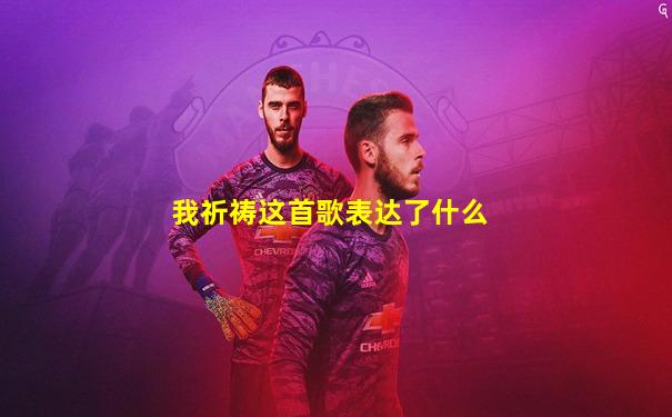 我祈祷这首歌表达了什么
