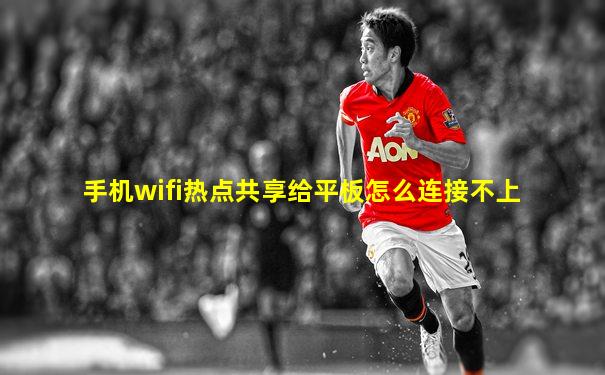 手机wifi热点共享给平板怎么连接不上